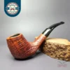 Savinelli Autograph 4 Sandblasted Freehand Estate Briar Pipe, Italian Estates