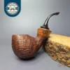 PapaBearPipes by Tim Beaumont Sandblasted Egg Handmade Briar Pipe, New