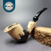 Nording Signature Smooth Partially Rusticated Freehand Estate Briar Pipe, Unsmoked