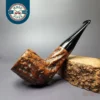 Custom-Blit Mincer Era Rusticated Billiard Estate Briar Pipe, American Estates