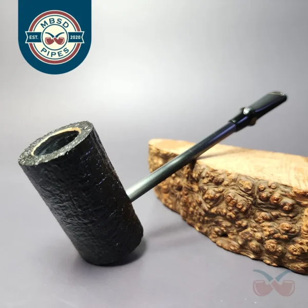 Eltang Basic by Tom Eltang Sandblasted Poker Estate Briar Pipe, Unsmoked