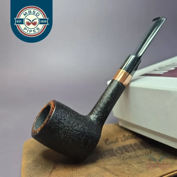 4th Generation Pipe of the Year 2023 by Bruno Nuttens Sandblasted Estate Briar Pipe, Unsmoked
