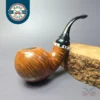 PapaBearPipes by Tim Beaumont Smooth Bent Ball Handmade Briar Pipe, New