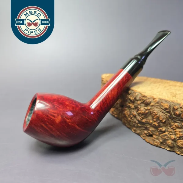 PapaBearPipes by Tim Beaumont Smooth Anse Handmade Briar Pipe, New