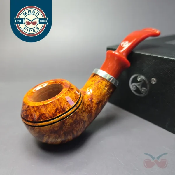 Rattray's Beltane's Fire 130 Smooth Bullmoose w/ 3 Stems Estate Briar Pipe, Unsmoked, 9mm