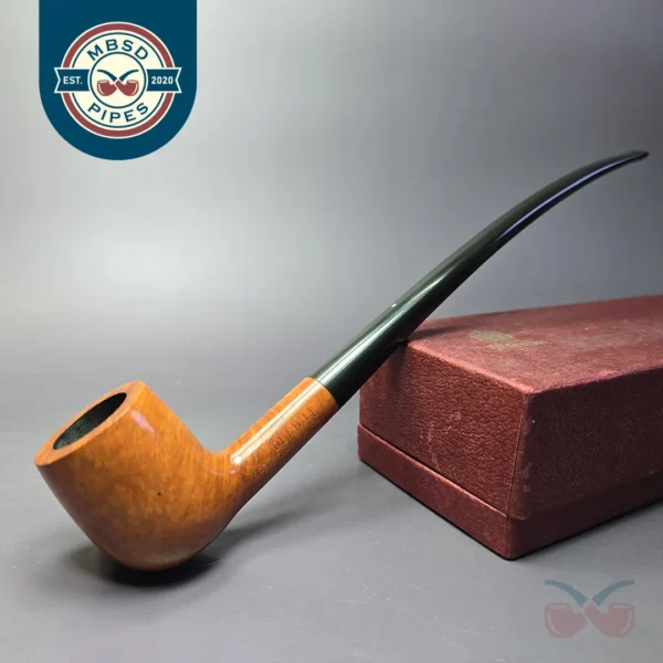 Dunhill 1991 Root Briar 4603 Smooth Churchwarden Estate Briar Pipe, Unsmoked