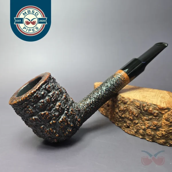 Savinelli Capri Root Briar 708 EX Rusticated Lovat Estate Briar Pipe, Italian Estates