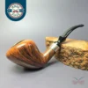 WO Larsen Straight Grain Grade 7 w/ Silver Estate Briar Pipe, Danish Estates