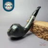 Nording Silver Classic Smooth Rhodesian Horn Estate Briar Pipe, Unsmoked