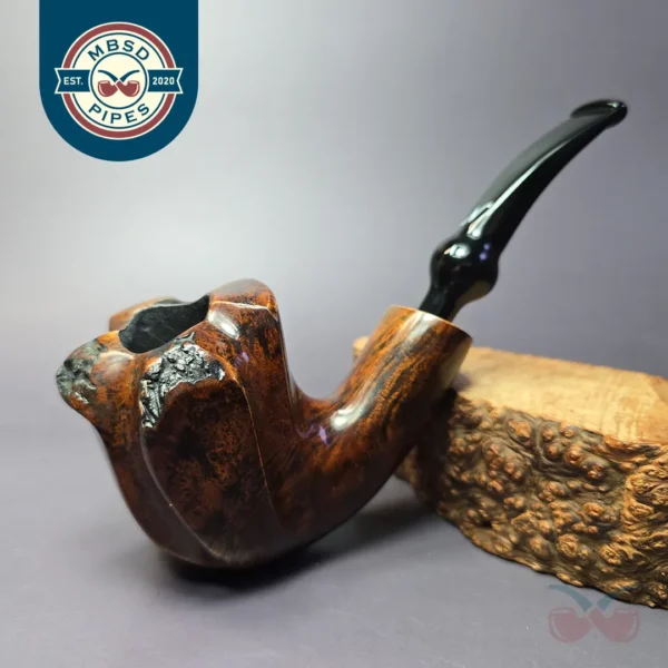 Nording Smooth Freehand Estate Briar Pipe, Unsmoked