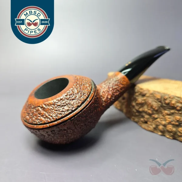 Radice Rind GT Rusticated Bullcap Estate Briar Pipe, Italian Estates