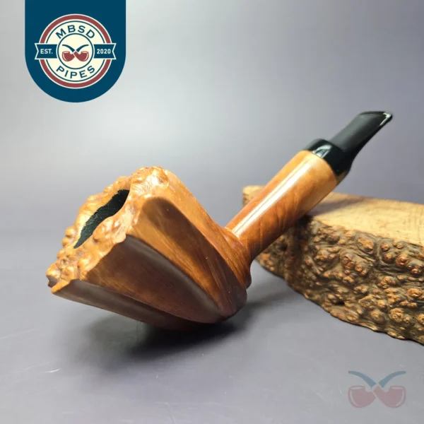 Olim by Marco Nepi Smooth Fluted Freehand Estate Briar Pipe Unsmoked