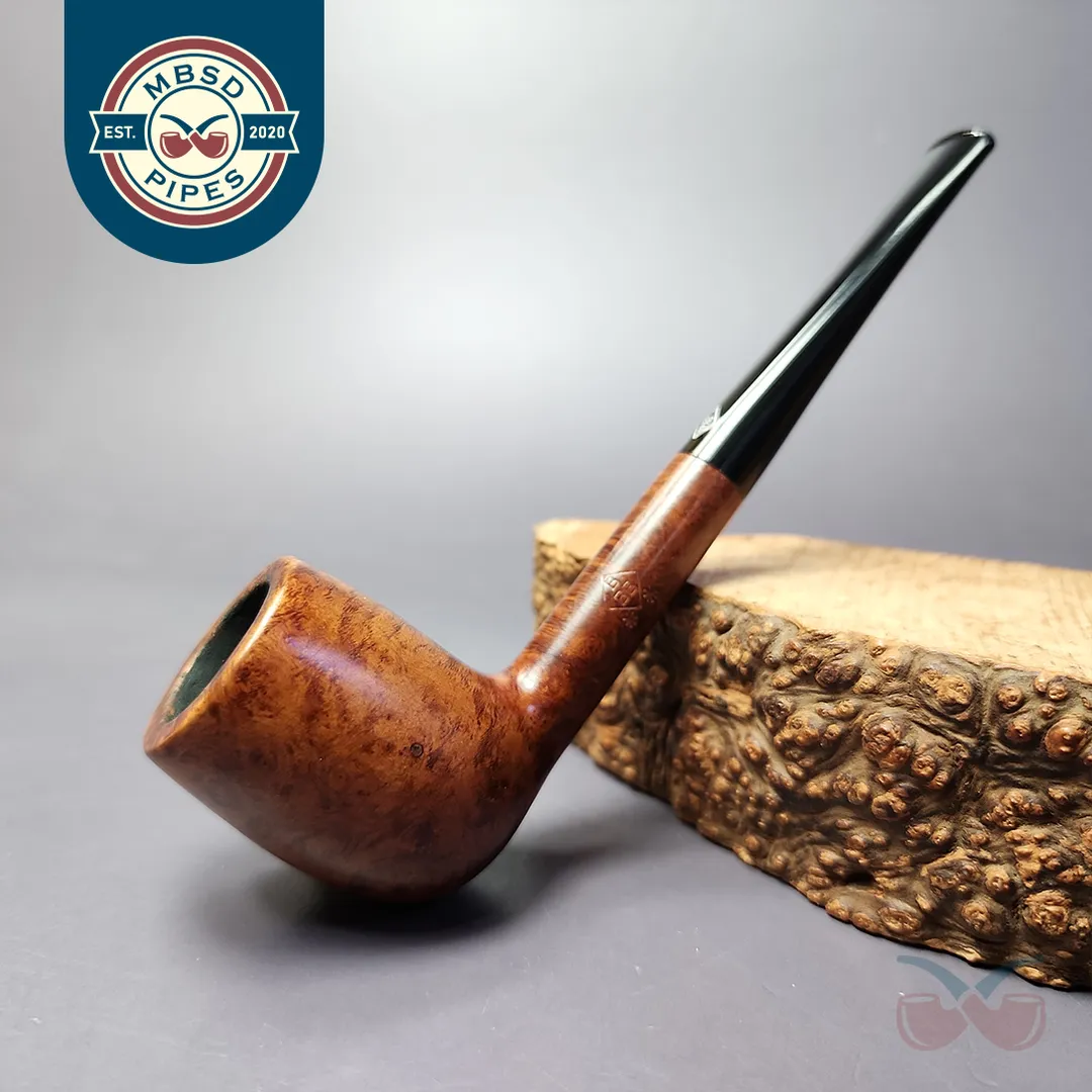 BBB Two Star 600 Smooth Billiard Estate Briar Pipe, English Estates