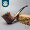 Savinelli Luisa Fiammata 413 KS Sandblasted Dublin Estate Briar Pipe, Italian Estates