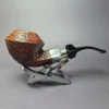 Ser Jacopo Senecta Maxima Sandblasted Bulldog Estate Briar Pipe, Italian Estates, 9mm - Image 2