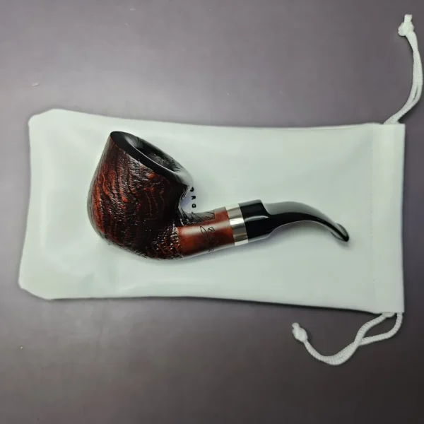 Morgan BlackJack 20 Sandblasted Dublin Briar Pipe, New - Image 2
