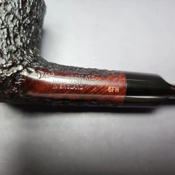 James Upshall Bark Group 6 Rusticated Dublin Estate Briar Pipe, Unsmoked - Image 2