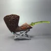 Gregorio Rusticated Freehand Estate Briar Pipe, Unsmoked - Image 2