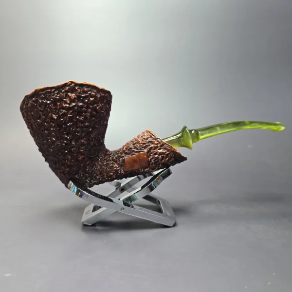 Gregorio Rusticated Freehand Estate Briar Pipe, Unsmoked - Image 2