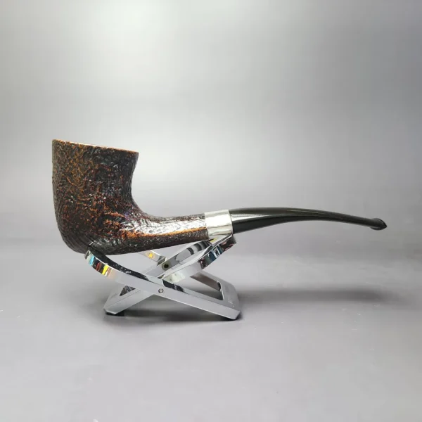 Savinelli Punto Oro Sandblasted Dublin Estate Briar Pipe, Italian Estates - Image 2