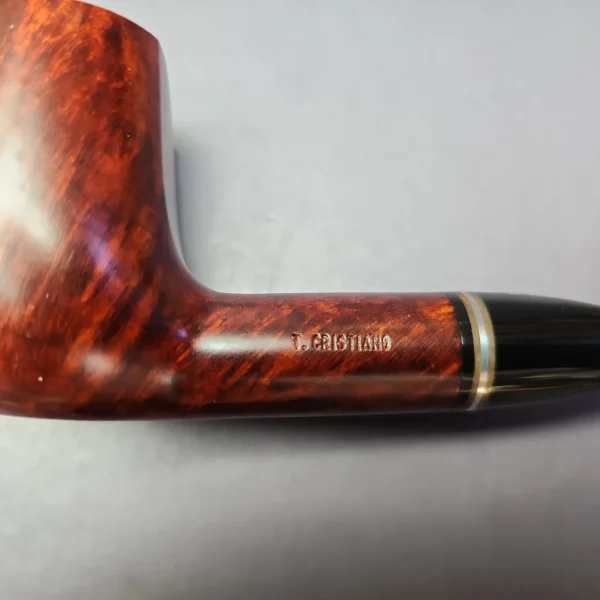 Thomas Cristiano Smooth Billiard Estate Briar Pipe, Unsmoked - Image 2