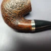 Merchant Service Sandblasted “Full Bent” Bent Billiard Artisan Briar Pipe, New - Image 2