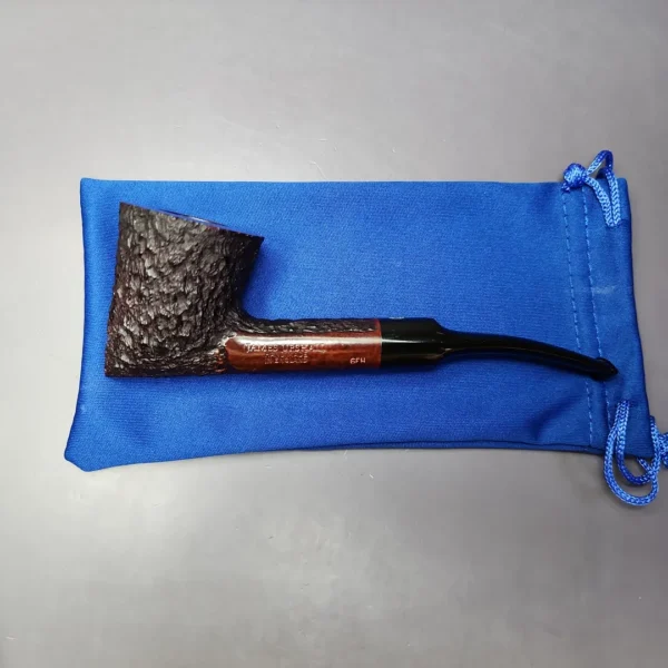 James Upshall Bark Group 6 Rusticated Skater Estate Briar Pipe, Unsmoked - Image 2