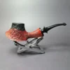 HS Studio Fumed Sandblasted Volcano Estate Briar Pipe, Unsmoked - Image 2