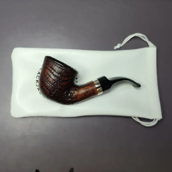 Morgan BlackJack 20 Sandblasted Dublin Briar Pipe, New - Image 2