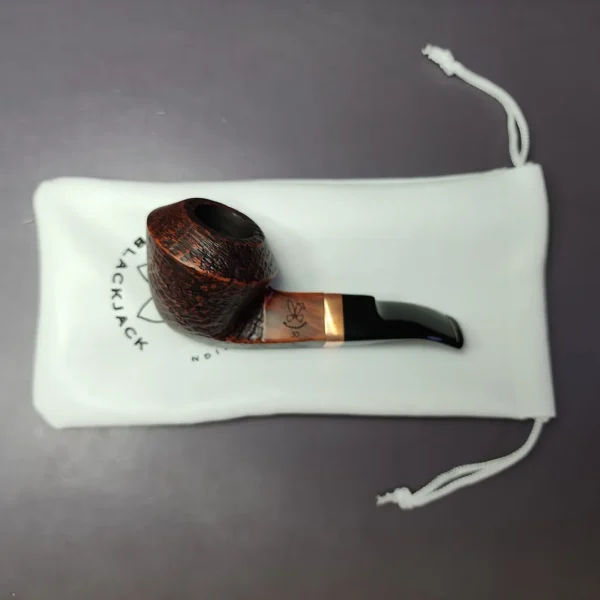 Morgan BlackJack 30 Sandblasted Bulldog Briar Pipe, New - Image 2