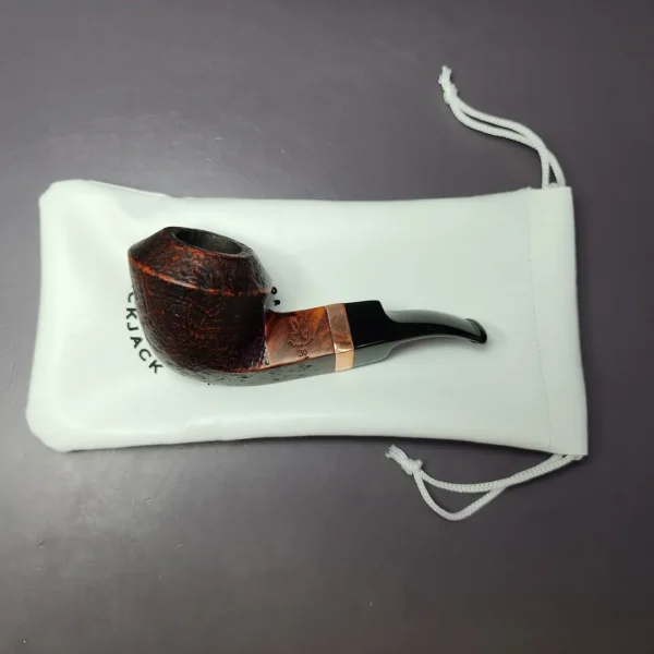 Morgan BlackJack 30 Sandblasted Bulldog Briar Pipe, New - Image 2
