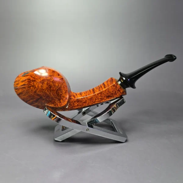 Ping Zhan Smooth Blowfish w/ Plateaux Estate Briar Pipe, Unsmoked - Image 2