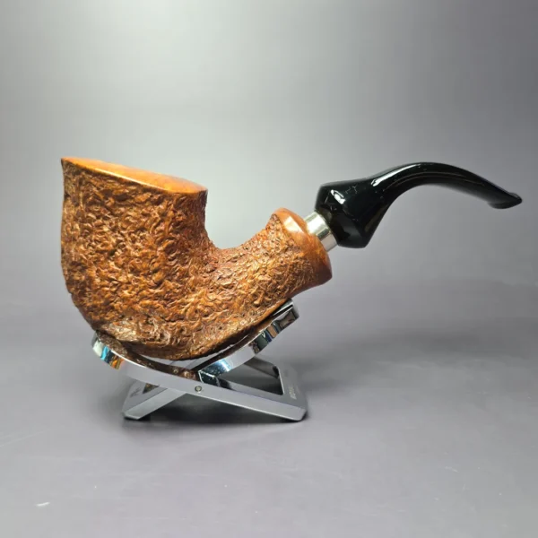 Ardor Urano XL Rusticated Dublin w/ Silver Estate Briar Pipe, Italian Estates - Image 2
