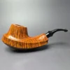 Tsuge Ikebana (by Fukuda) Smooth Surfing Volcano Estate Briar Pipe, Unsmoked - Image 2