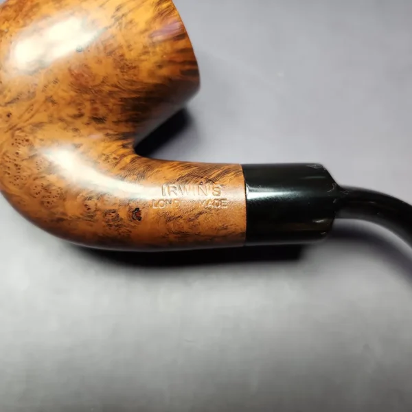 Irwin's by GBD 9456 Smooth Bent Billiard Estate Briar Pipe, English Estates - Image 2
