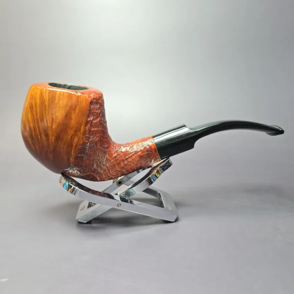 Savinelli Autograph 4 Part Sandblasted Freehand Estate Briar Pipe, Italian Estates - Image 2