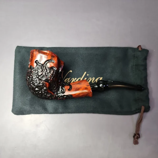 Nording Partially Rusticated Freehand Estate Briar Pipe, Unsmoked - Image 2