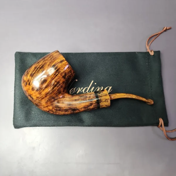 Nording B XL Smooth Bent Billiard Estate Briar Pipe, Unsmoked - Image 2