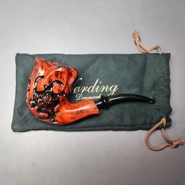Nording Partially Rusticated Freehand Estate Briar Pipe, Unsmoked - Image 2