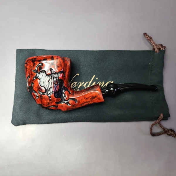 Nording Partially Rusticated Freehand Estate Briar Pipe, Unsmoked - Image 2