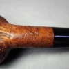 Chacom Flame Grain 871 Sandblasted Author Estate Briar Pipe, Unsmoked - Image 2