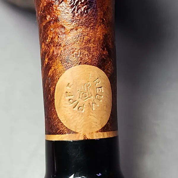 Sean Reum Contrast Sandblasted Dublin Briar Pipe, New - Image 2