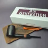4th Generation Pipe of the Year 2023 by Bruno Nuttens Sandblasted Estate Briar Pipe, Unsmoked - Image 2