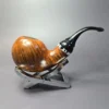 PapaBearPipes by Tim Beaumont Smooth Bent Ball Handmade Briar Pipe, New - Image 2