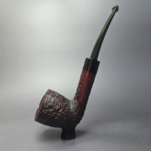 James Upshall Bark Extra Large Rusticated Cavalier Estate Briar Pipe, Unsmoked - Image 2