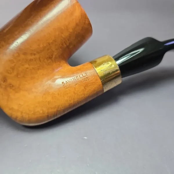 Savinelli Don Lisander 604 EX Smooth Oom Paul Estate Briar Pipe, Unsmoked - Image 2