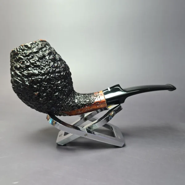 Don Carlos One Note Rusticated Bulldog Estate Briar Pipe, Italian Estates - Image 2