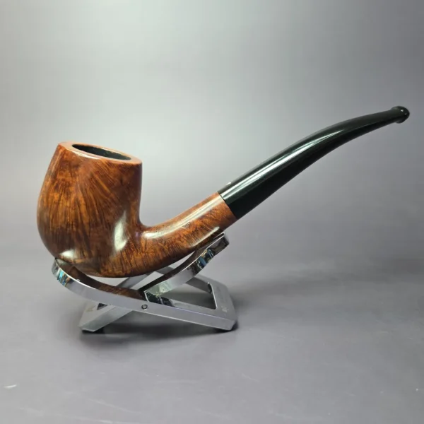 WDC Milano Smooth Bent Billiard Estate Briar Pipe, American Estates - Image 2