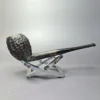 J Mouton Sandblasted Tavern Belge Handmade Briar Pipe, New - Image 2