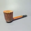 James Upshall Grade A Grp 6 Smooth Hex Shank Canadian Estate Briar Pipe, Unsmoked - Image 2